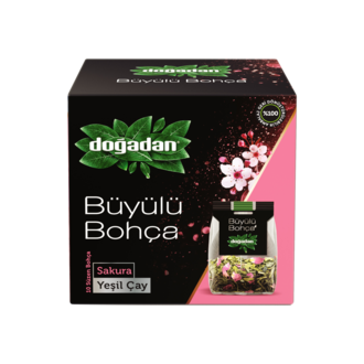 Dogadan Buyulu Bohca Sakura Yesil Cay 10 lu 12 g